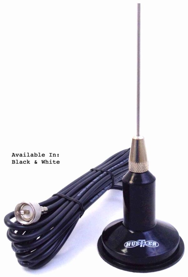 IC75-B - Hustler 43" Base Loaded Magnet Mount CB Antenna Kit -Black
