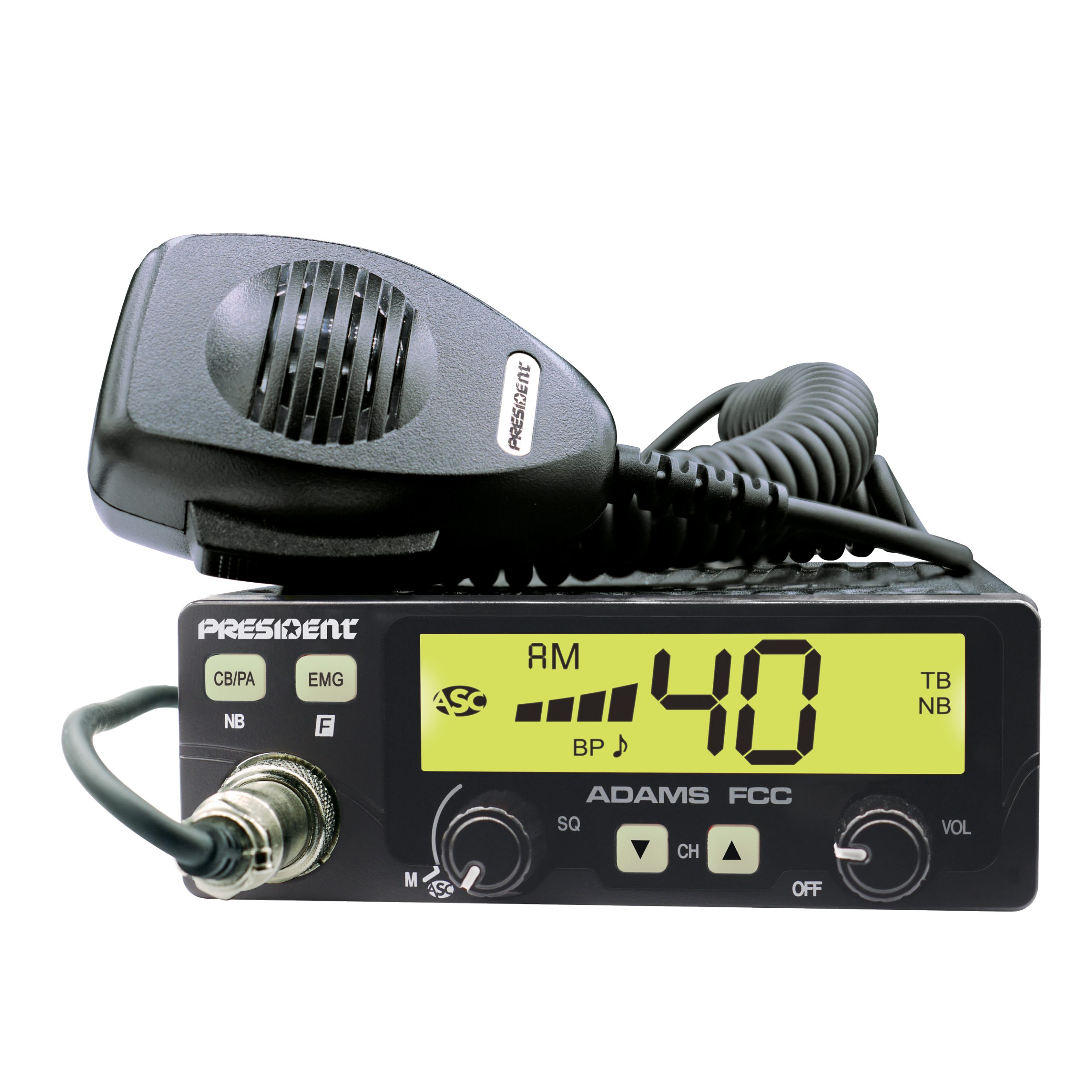 ADAMS FCC - President 40 Channel CB Radio with Talkback and Color Display Options 3 ADAMS FCC - President 40 Channel CB Radio with Talkback and Color Display Options - Image 3